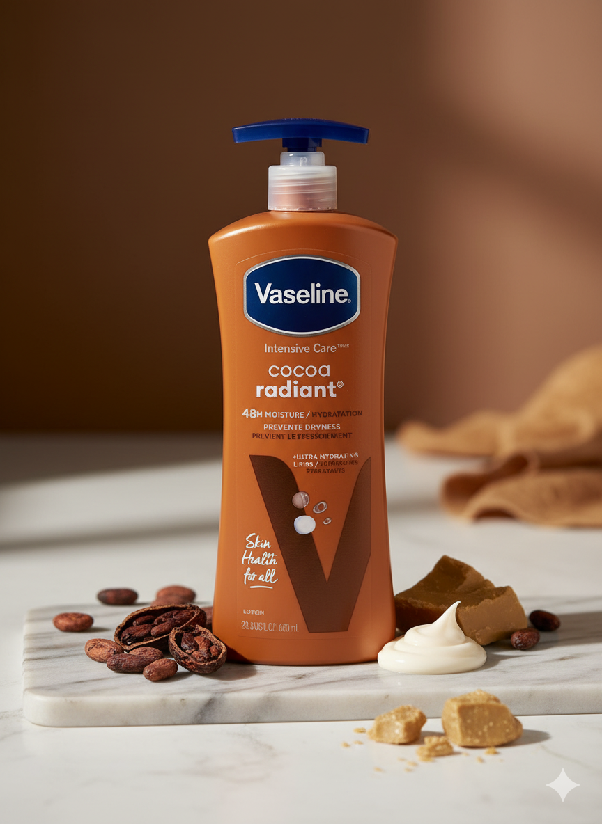 Lait Vaseline Intensive Care™ Cocoa Radiant – L'Éclat du Cacao Pur et l'Hydratation Vaseline. — photo 2, OnMyShop Abidjan