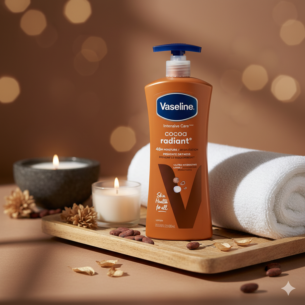 Lait Vaseline Intensive Care™ Cocoa Radiant – L'Éclat du Cacao Pur et l'Hydratation Vaseline. — photo 3, OnMyShop Abidjan