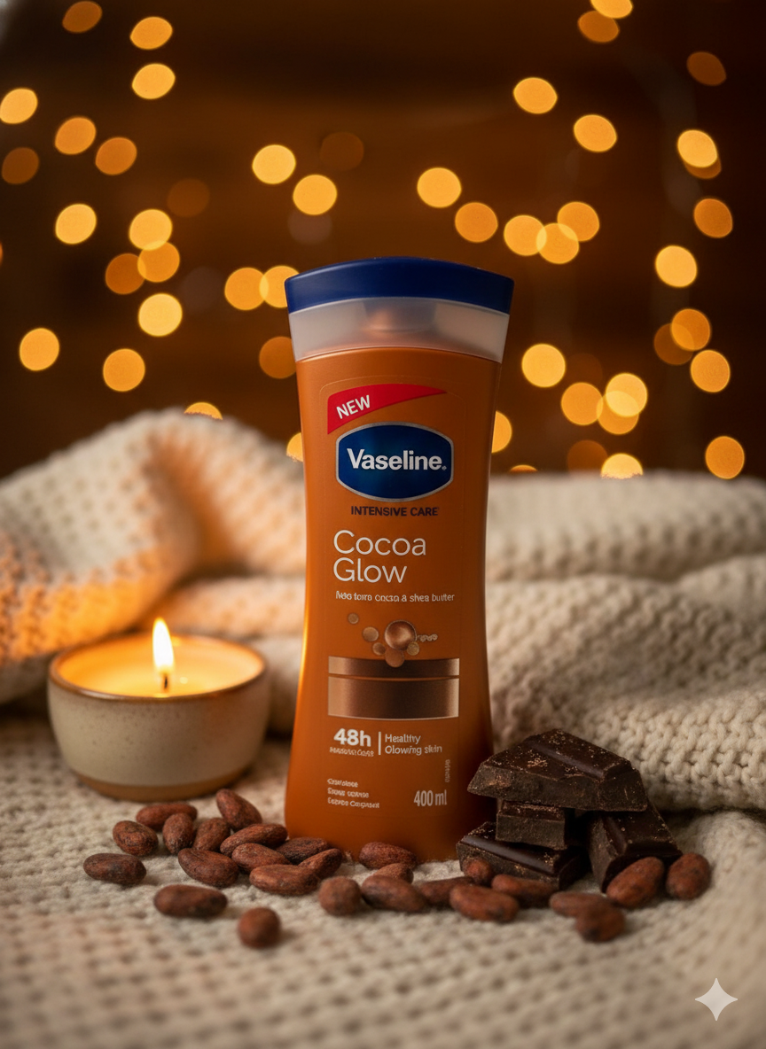 Lait Corporel Vaseline Cocoa Glow – Hydratation & Éclat Naturel du Cacao — photo 2, OnMyShop Abidjan