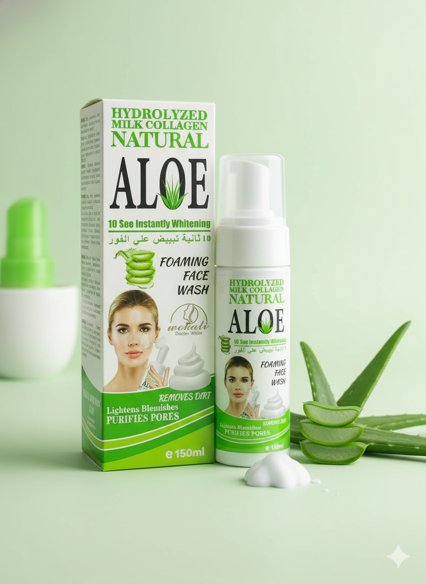 Mousse Nettoyante Visage à l’Aloe Vera – Fraîcheur, Pureté & Hydratation Naturelle — photo 2, OnMyShop Abidjan