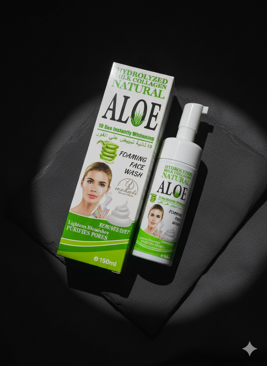 Mousse Nettoyante Visage à l’Aloe Vera – Fraîcheur, Pureté & Hydratation Naturelle — photo 3, OnMyShop Abidjan