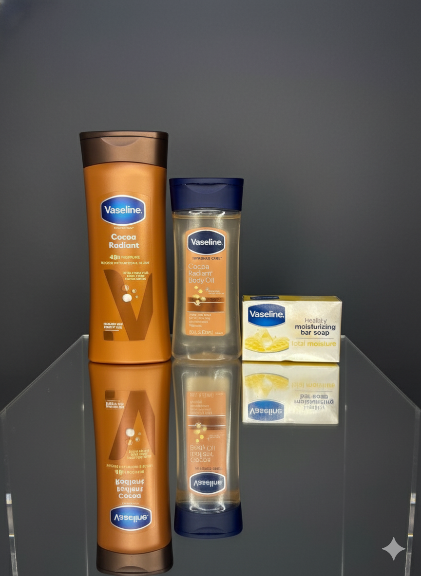Gamme Vaseline Cocoa Radiant : Hydratation Intense et Éclat Naturel pour les Peaux Noires et Mates — photo 3, OnMyShop Abidjan