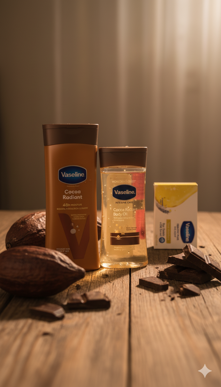 Gamme Vaseline Cocoa Radiant : Hydratation Intense et Éclat Naturel pour les Peaux Noires et Mates — photo 5, OnMyShop Abidjan