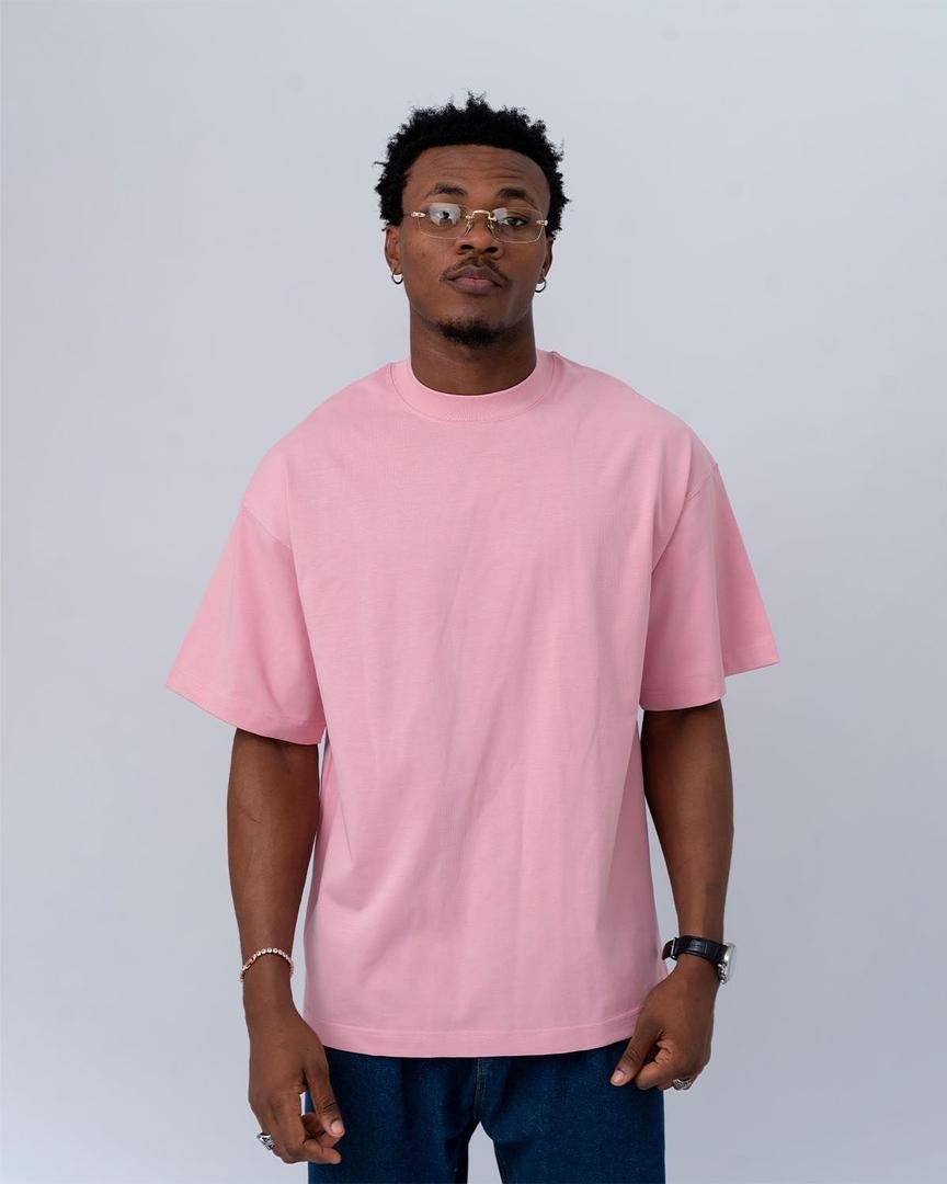 t-shirt unicolore rose claire — photo 2, OnMyShop Abidjan