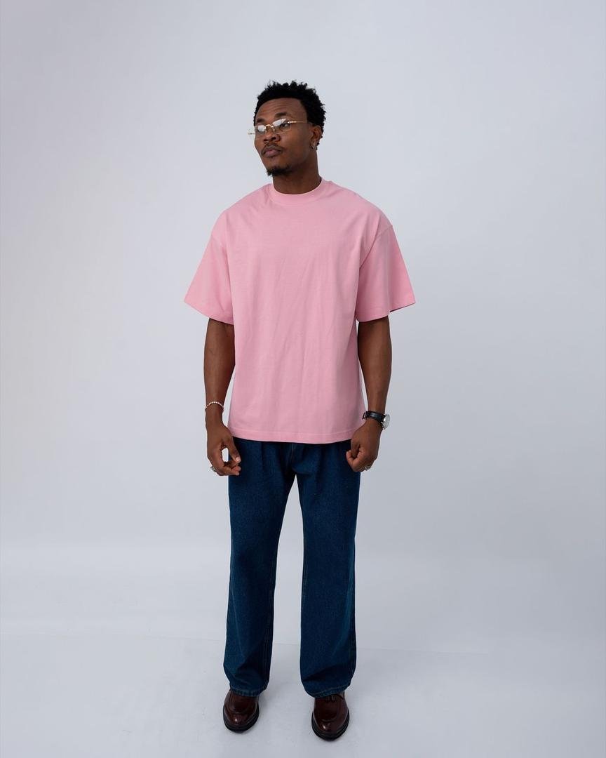t-shirt unicolore rose claire — photo 3, OnMyShop Abidjan