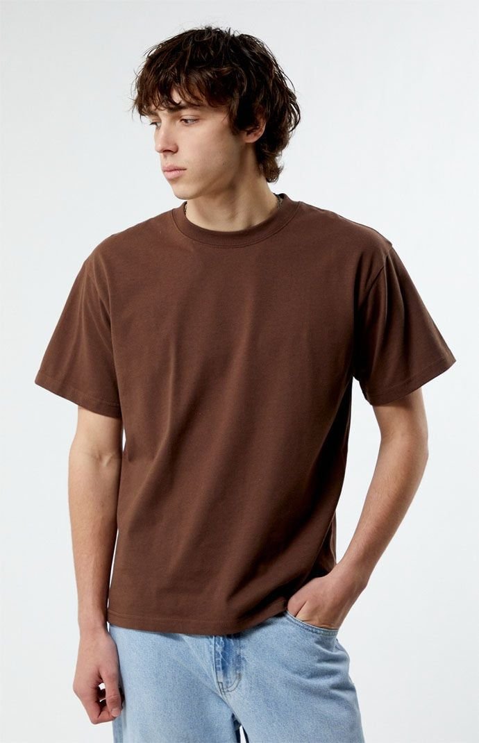 t-shirt unicolore marron — photo 2, OnMyShop Abidjan