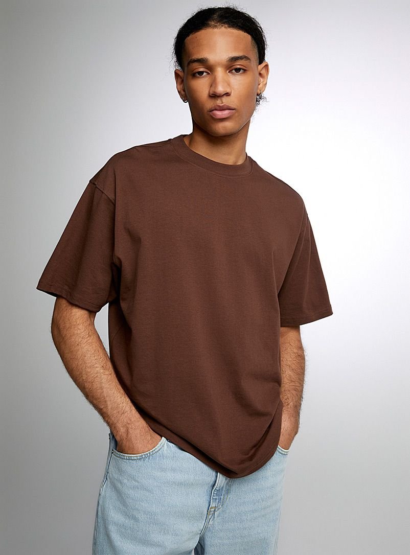 t-shirt unicolore marron — photo 3, OnMyShop Abidjan