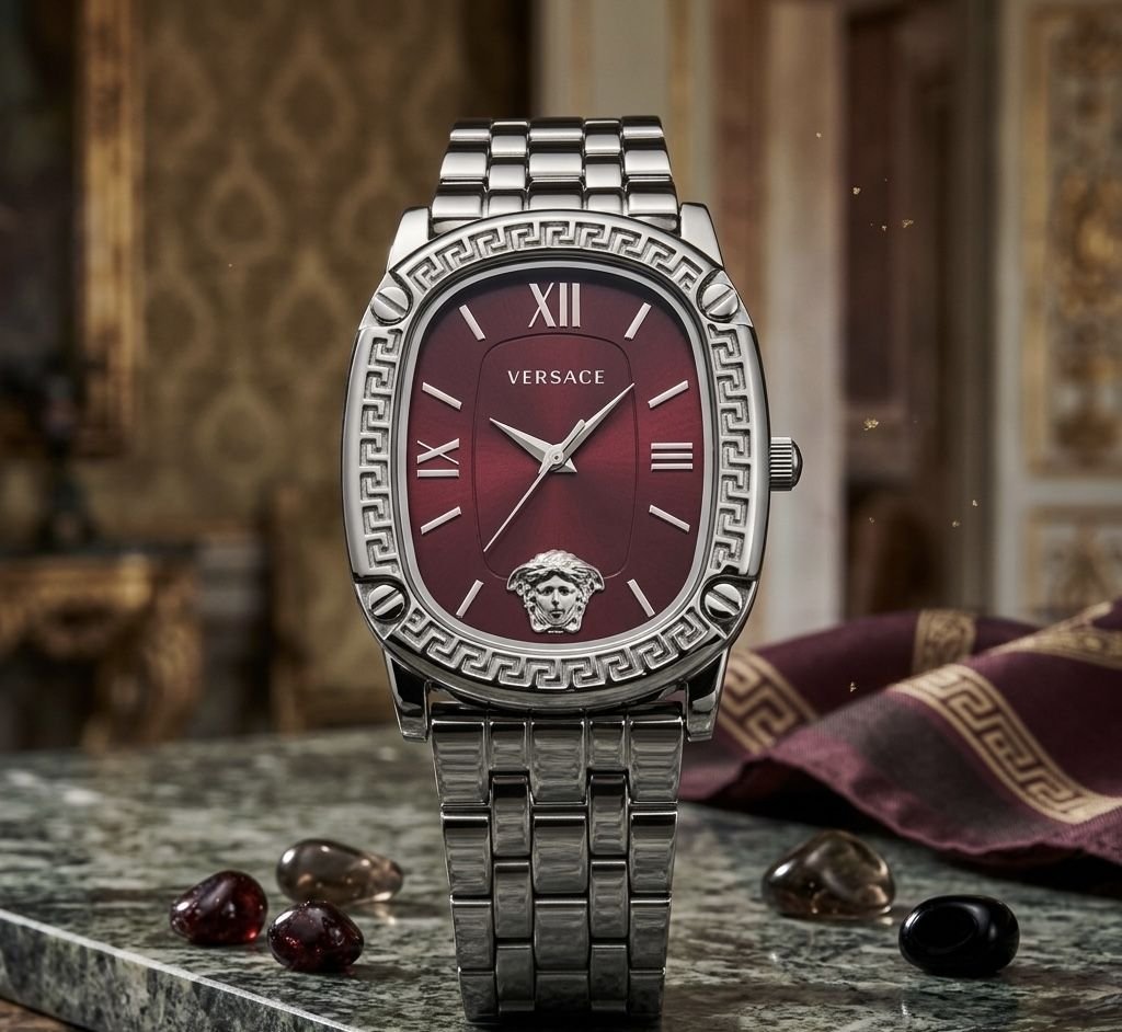 versace fond rouge